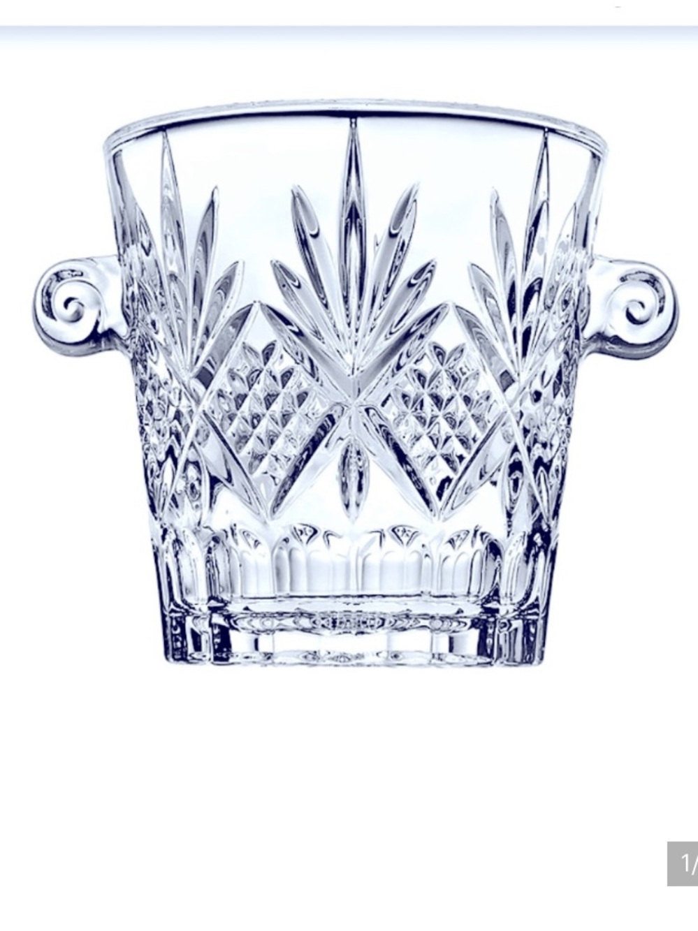 New Godinger 19th Century Dublin Crystal Ice Bucket
